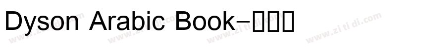 Dyson Arabic Book字体转换